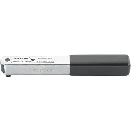 STAHLWILLE TOOLS Series MANOSKOP torque wrench ratchet No.755R/1 1, 5-12, 5 N·m sq drive 1/4 50100001